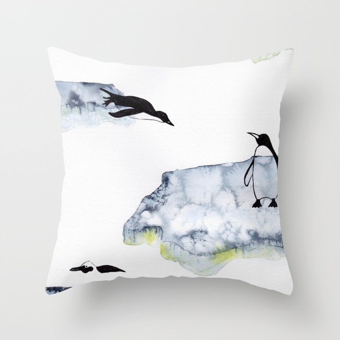 Penguin Floe Throw Pillow