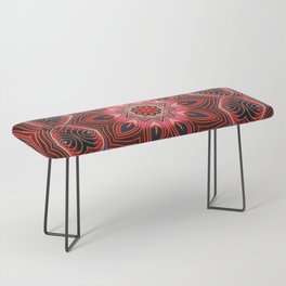 Red Matter Mandala Bench