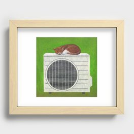The cat which takes a nap Recessed Framed Print