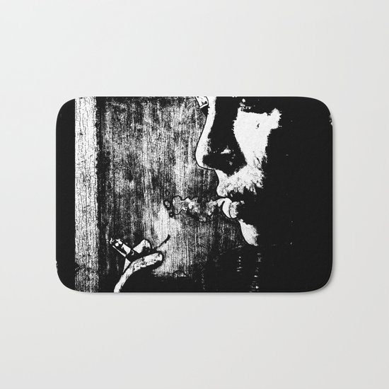 SMOKE - black version Bath Mat