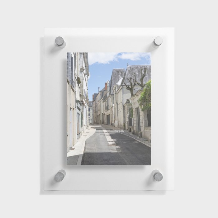 French street in medieval town of Chinon - summer travel photography Floating Acrylic Print