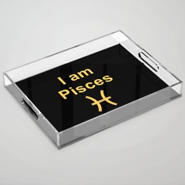 Pisces Star Sign Gift Acrylic Tray