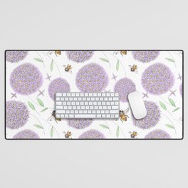 Allium & Honeybee Desk Mat