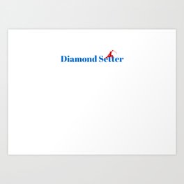 Diamond Setter Ninja in Action Art Print | Worker, Graphicdesign, Grader, Diamondsetter, Diamond 