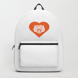 Tiger Mascot Cares Orange Backpack