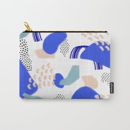 Lagoon Carry-All Pouch | Digital, Expression, Peach, Curated, Graphicdesign, Minimal, Abstract, Shapes, Calm, Lines 