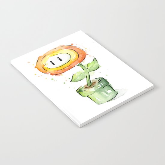 Fireflower Watercolor Painting Notebook