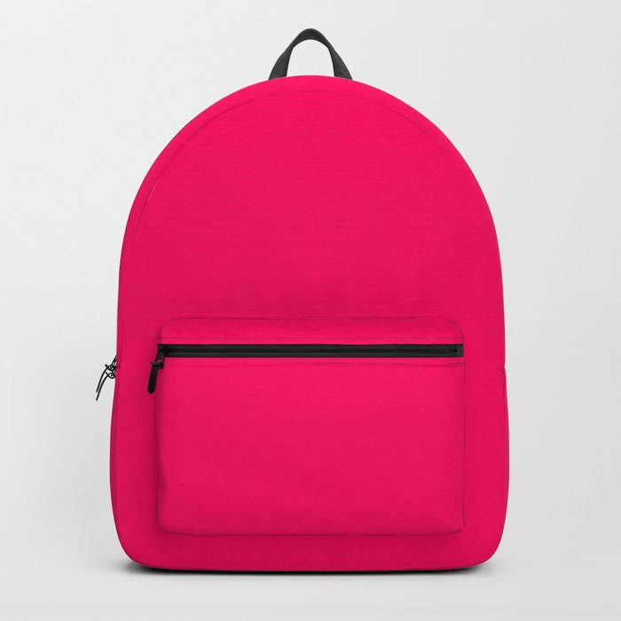 Bright Fluorescent Pink Neon Backpack by PodArtist Society6