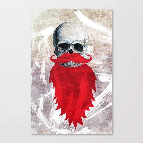 Beard Skull Canvas Print