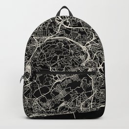 Lisbon, Portugal - Black and White Aesthetic Backpack