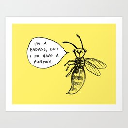 Wasps Aren't Evil Art Print