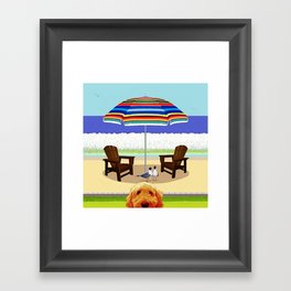 Kona at the Beach Framed Art Print