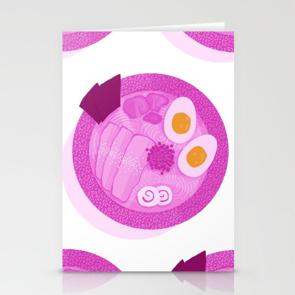 Pink Ramen Stationery Cards