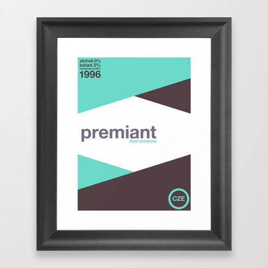 premiant single hop Framed Art Print