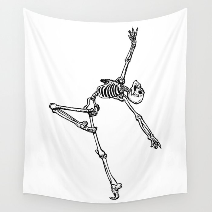 Dancing skeleton tapestry best sale