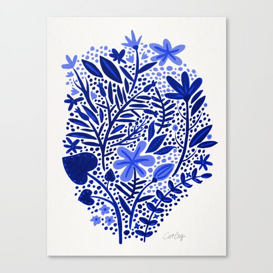 Blue Garden Canvas Print