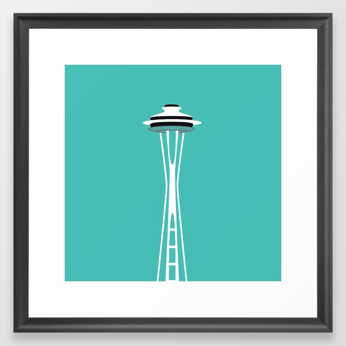 Space Needle Pop Art - Seattle, Washington Framed Art Print