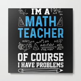 Math Teacher Mathematical Formula Geometry Teacher Metal Print | Mathsteacher, Teacher, Graphicdesign, Christmas, Seniorclass, School, Superhero, Coolteacher, Schoolclass, Idea 