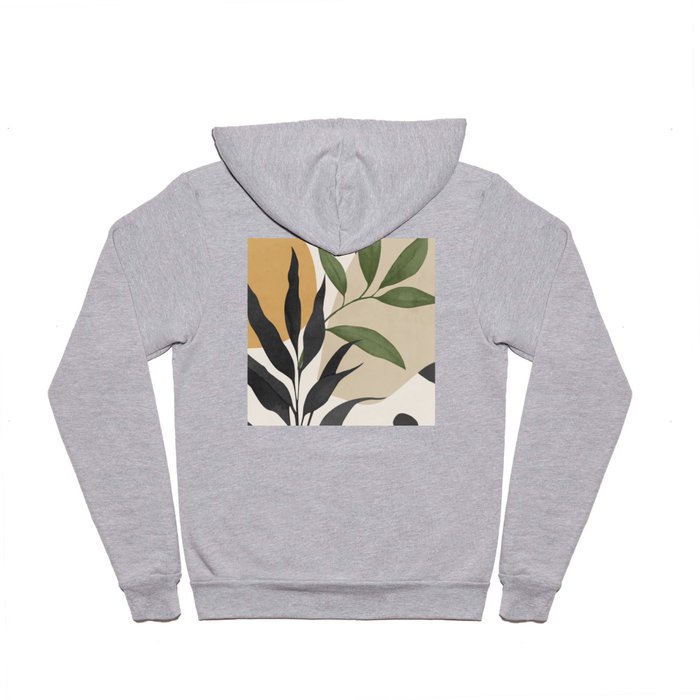 Abstract Art Tropical Leaves 74 Hoody