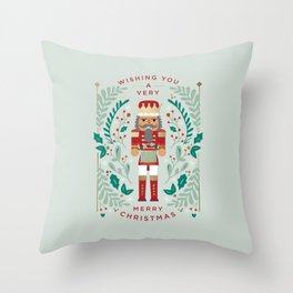 Let's Get Crackin' // Mint Throw Pillow