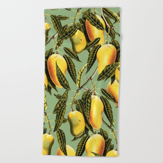 Mango Season #society6 #decor #buyart Beach Towel