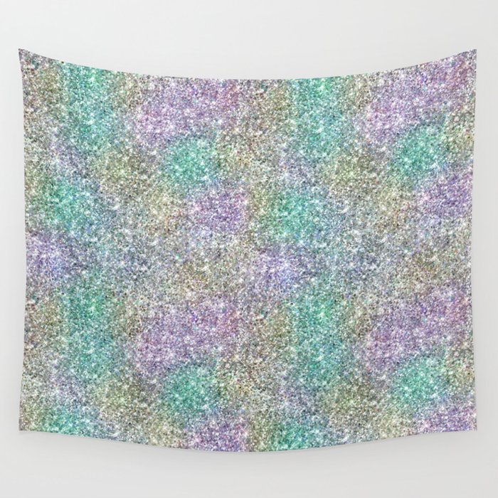 Glam Iridescent Glitter Wall Tapestry