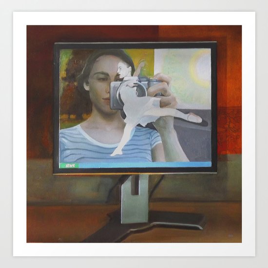 Monitor Art Print
