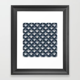 Strokes - Naval Blue Framed Art Print