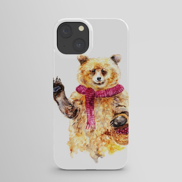 Bear says Hello iPhone Case