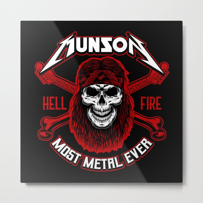 MUNSON (Most Metal Ever) Heavy Metal Master Metal Print