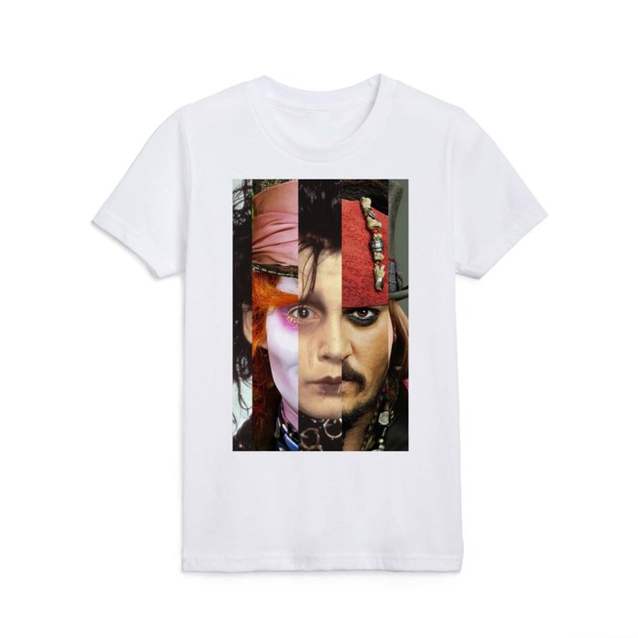 Faces Johnny Depp Kids T Shirt