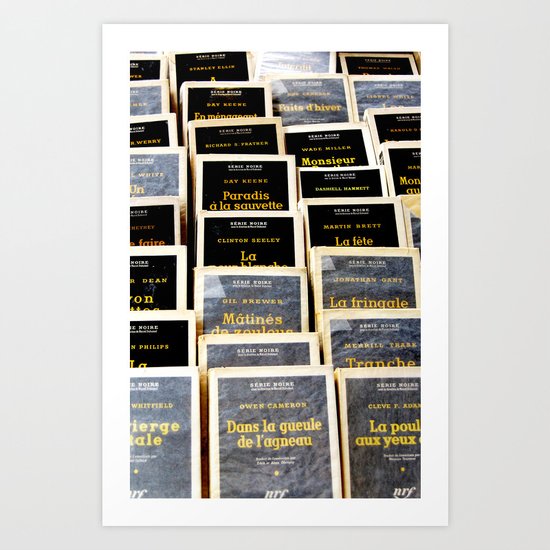 Paris Flea Market Books Art Print