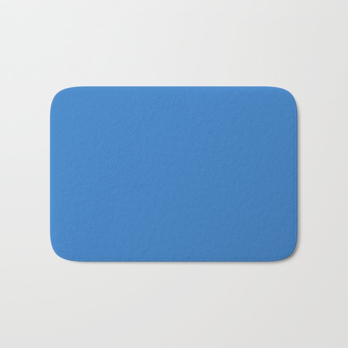 Simple Solid Color Windows Blue All Over Print Bath Mat