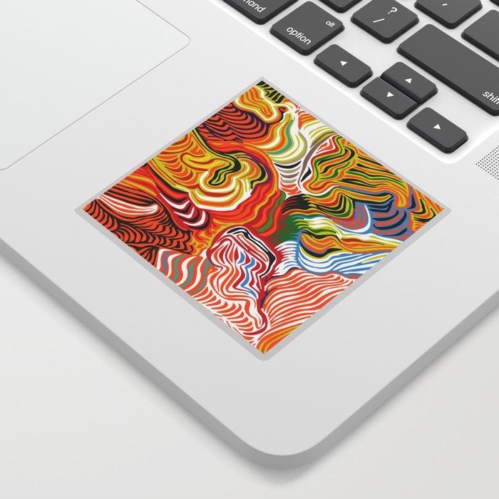 colored flow Sticker
