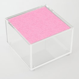 Large Bright Pink Honeycomb Bee Hive Geometric Hexagonal Design Acrylic Box