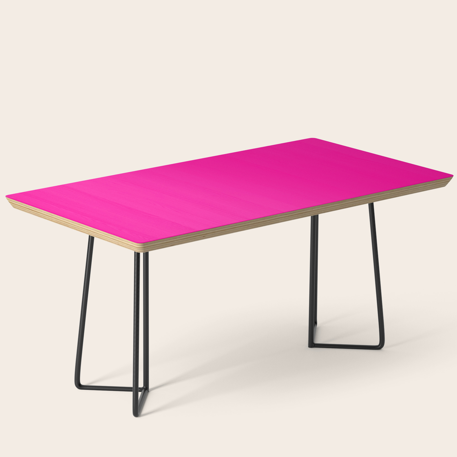 Neon Pink Solid Colour Coffee Table By Koovox Society6