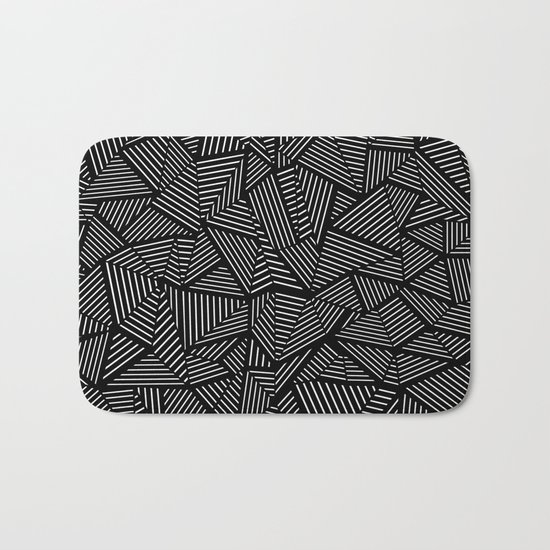Abstraction Linear Bath Mat