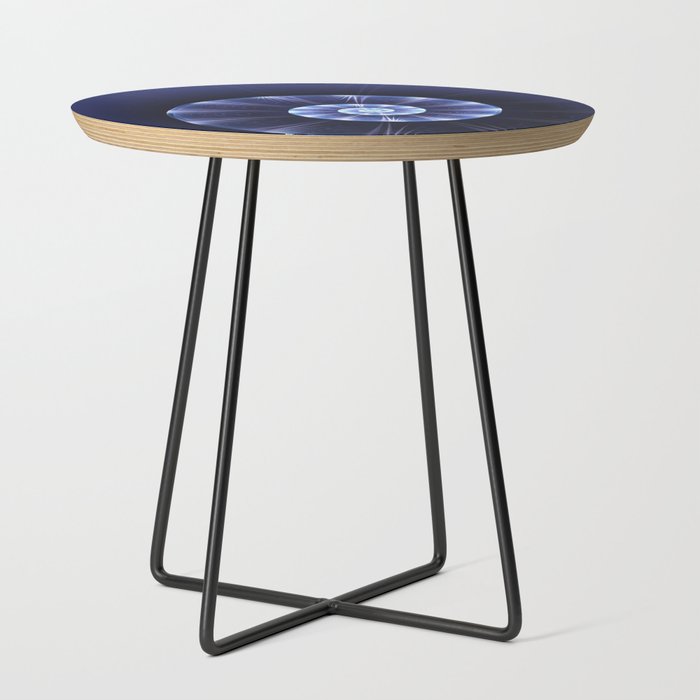 Blue Spiral Side Table