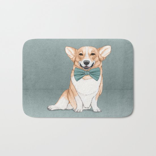 Corgi Dog Bath Mat