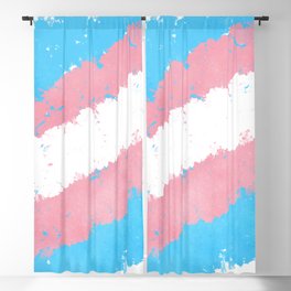 Splatter YOUR Colors - Trans Pride Blackout Curtain