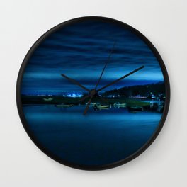 Cold Spring Harbor, NY Wall Clock | Coldspring, Reflection, Trees, Photo, Sky, Nature, Boats, Long Exposure, Harbor, Lights 
