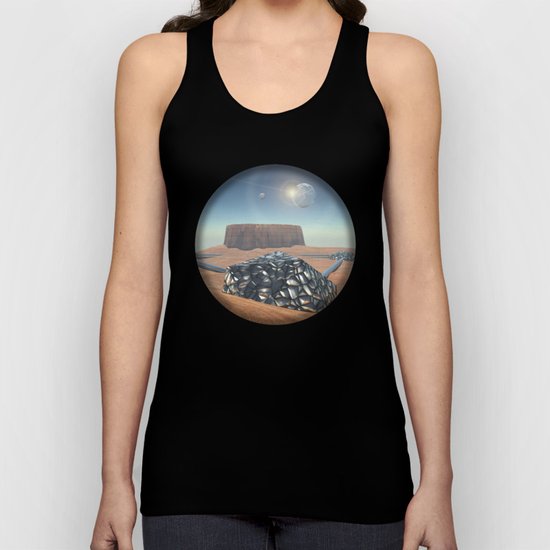 Mars Babylon Colony, view of Armageddon Unisex Tank Top