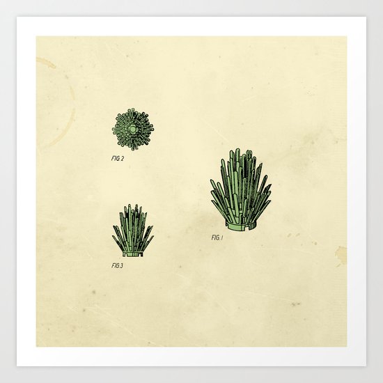 Lego Bush Art Print