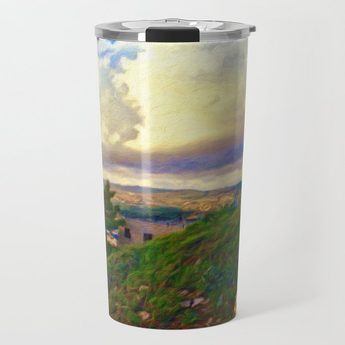 Over Skies and Mountains in Jerusalem Travel Mug
