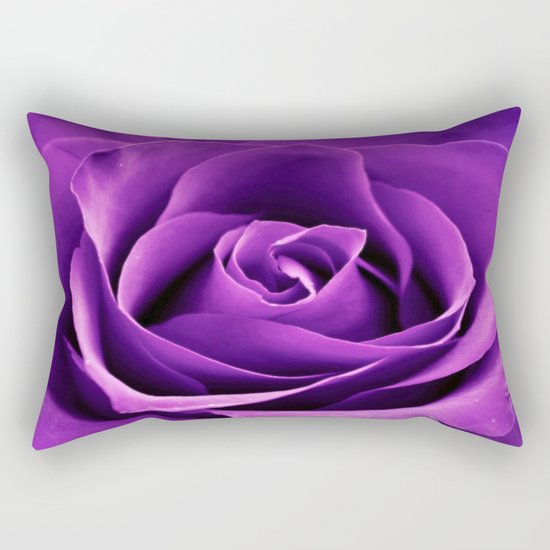 Purple Passion Rose Rectangular Pillow