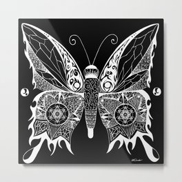 Night Butterfly Metal Print