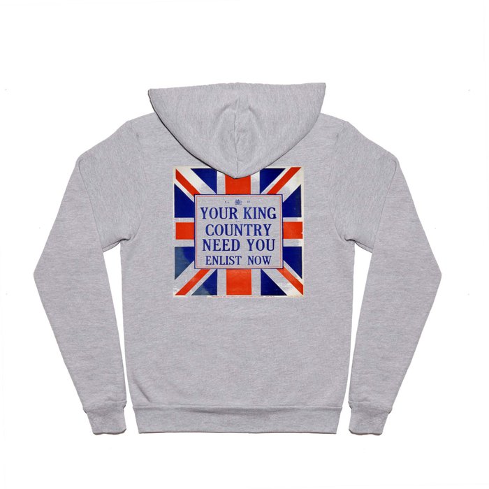 Vintage poster - Your King and Country Need You Hoody
