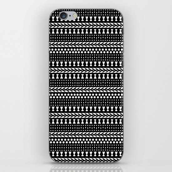 Left/Right - Black iPhone & iPod Skin
