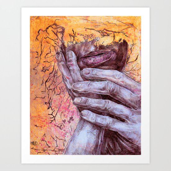 He Tore the wiring in my brain, and quietly rearranged Art Print