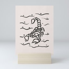 Scorpio zodiac drawing Mini Art Print